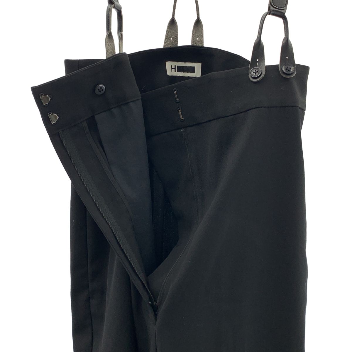  H BEAUTY YOUTH エイチビューティアンドユース HIGH WAIST SUSPENDERS PANTS サスペンダー パンツ M ブラック レディース その他 パンツ