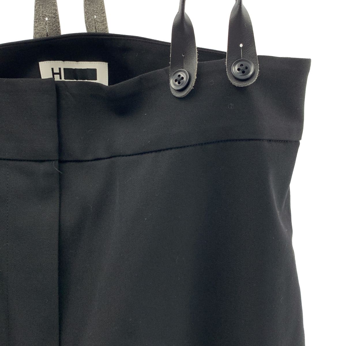 H BEAUTY YOUTH エイチビューティアンドユース HIGH WAIST SUSPENDERS PANTS サスペンダー パンツ M ブラック レディース