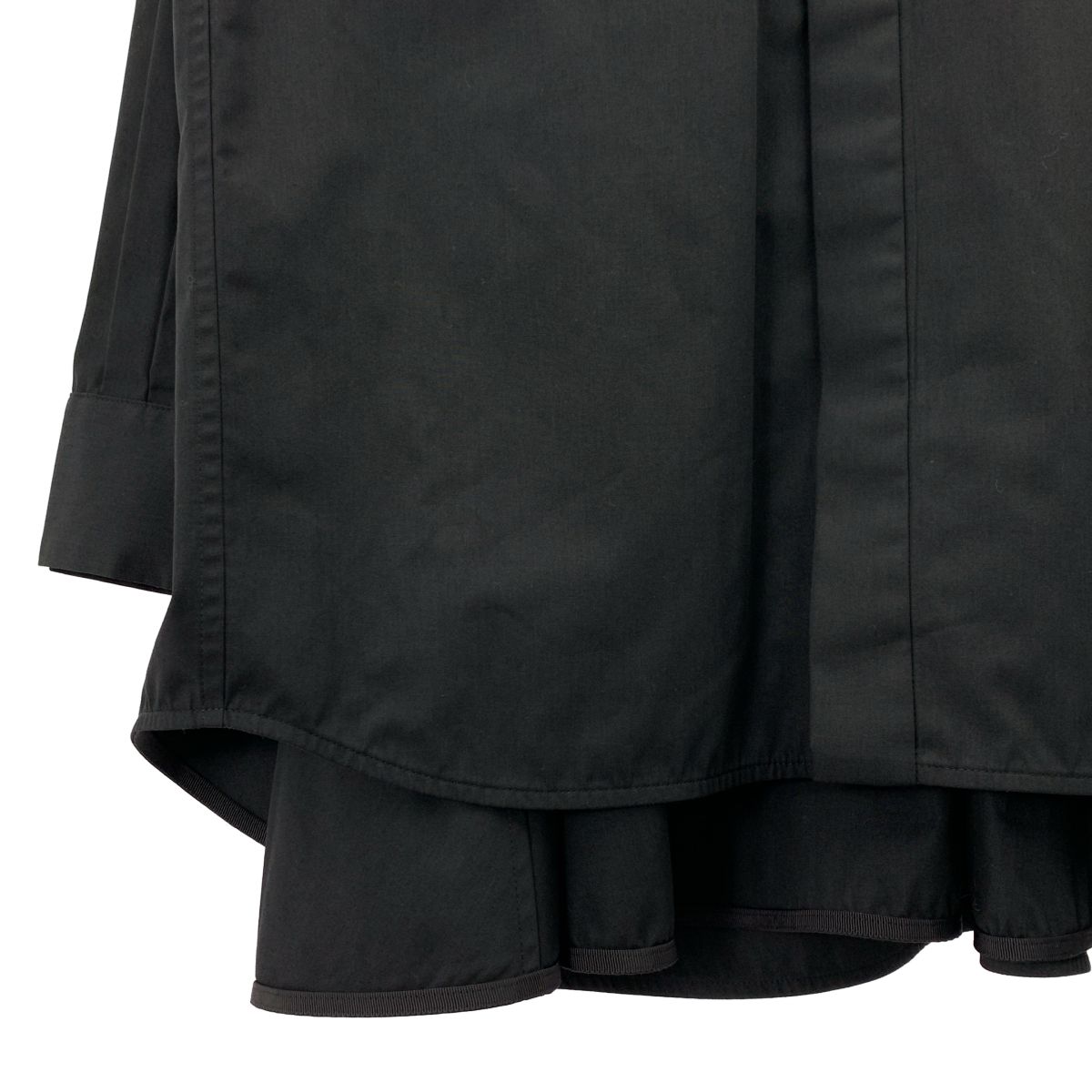 sacai / サカイ | コットンポプリン シャツ ドレス | 1 | ブラック