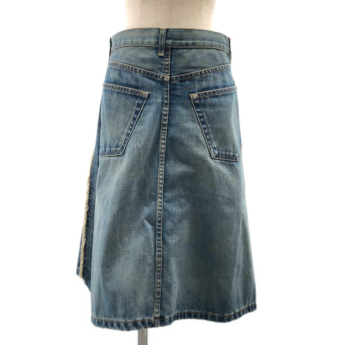 JUNYA COMME des GARCONS ジュンヤワタナベ 2004 AW 再構築 デニム フ スカート M インディゴ レディース