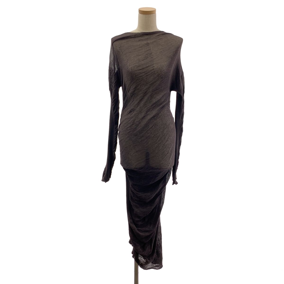 ISSEY MIYAKE / イッセイミヤケ | 2024SS | アシンメトリー ギャザー