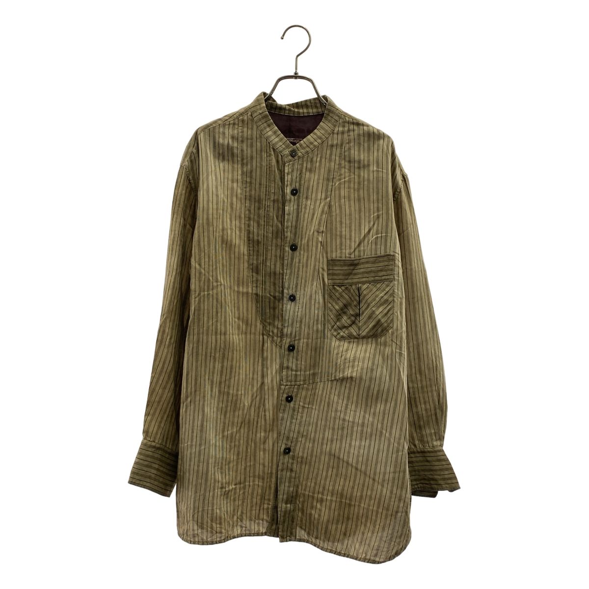 【美品】  ziggy chen / ジギーチェン | 2023AW | STAND COLLAR DOUBLE BREASTED / パッチワーク ダブル ジレ ベスト | 44 | brown | メンズ ZIGGY CHEN ジギーチェン｜正規通販 VISION OF FASHION｜東京 京都