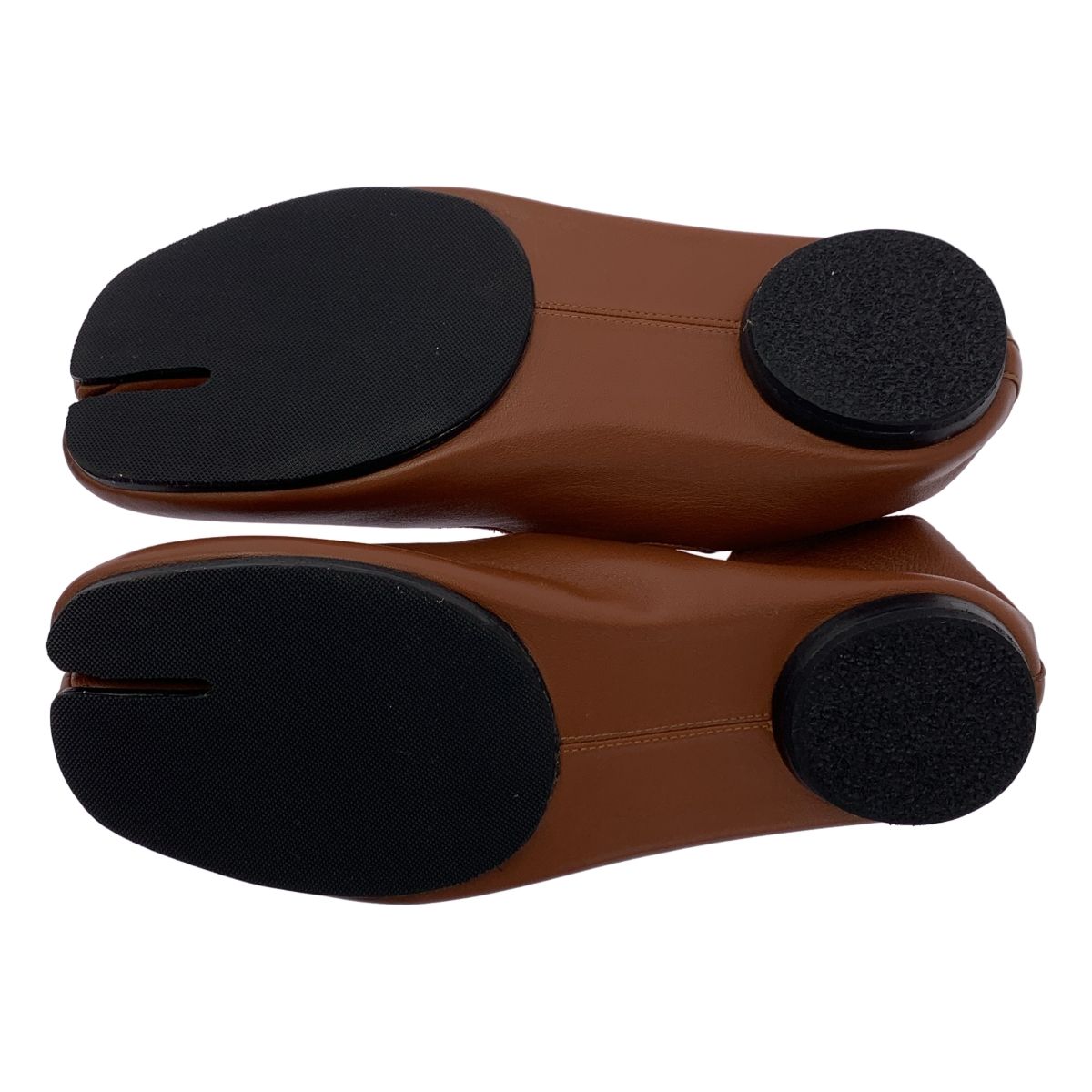 正規品美品Maison Margiela ブラウン足袋レザー バレエシューズ39 中古・古着通販】Maison Margiela (メゾンマルジェラ) TABI LEATHER