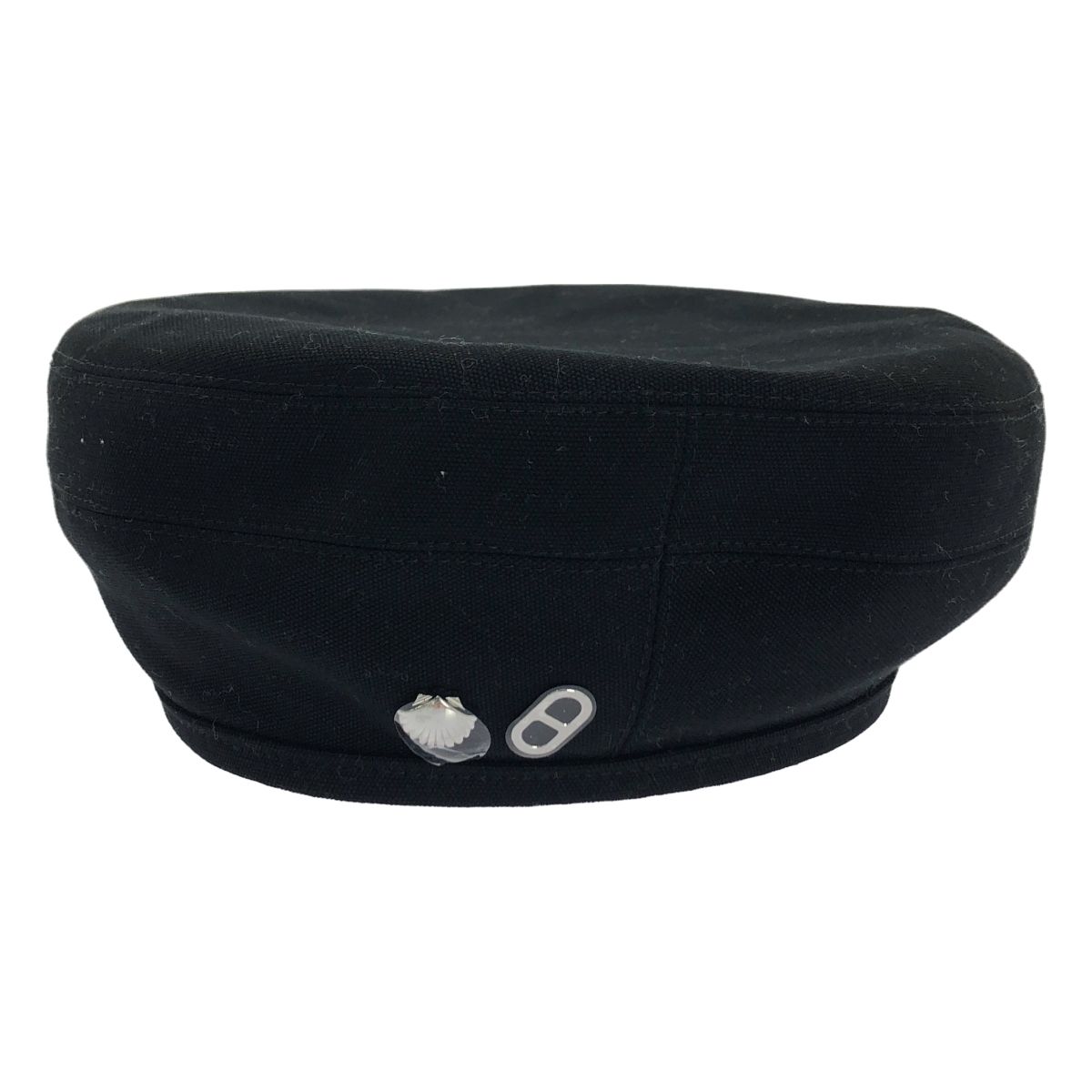 HERMES エルメス サントノーレ ベレー帽 ブラック カシミア HERMES