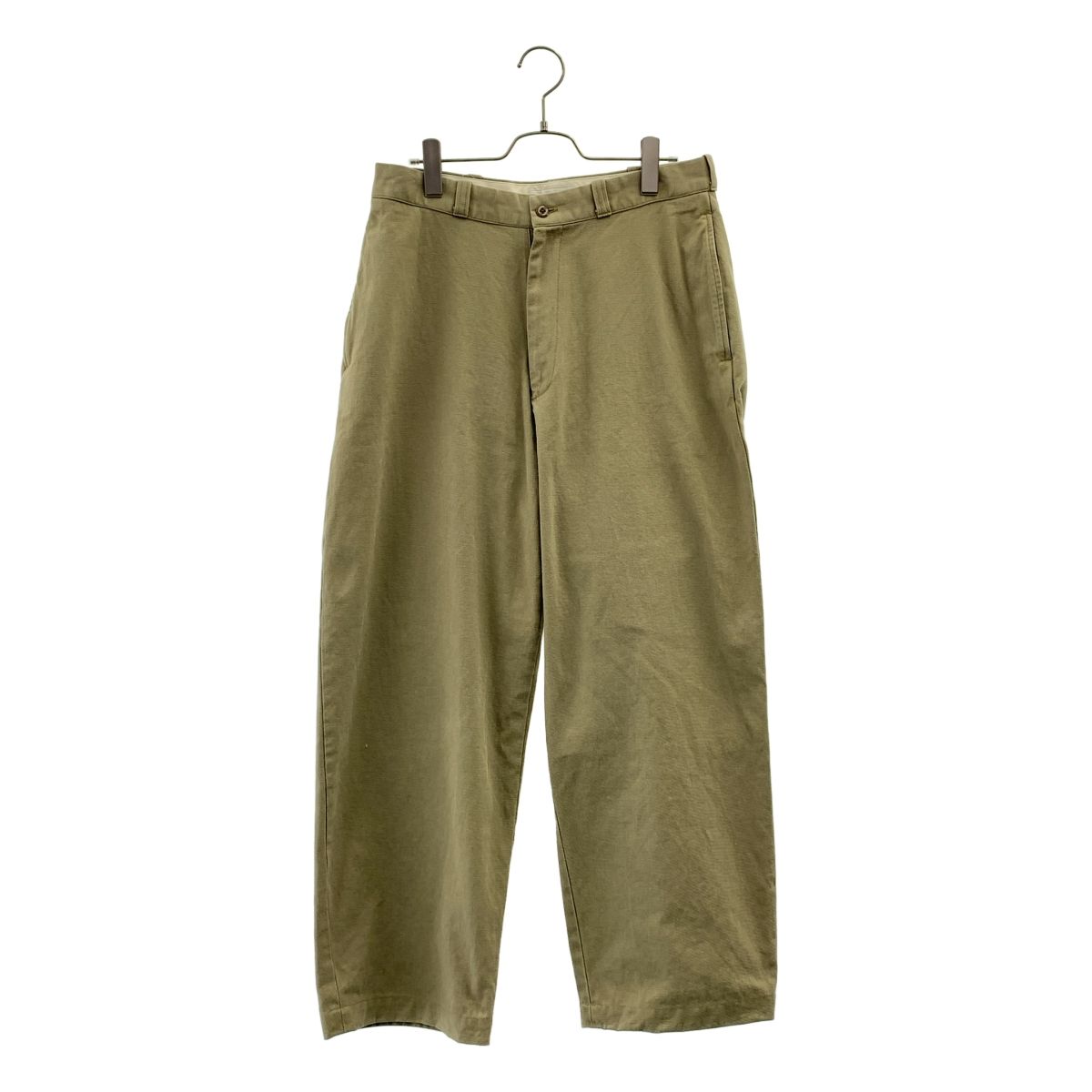 marka マーカ オーガニックコットン強撚ギャバ U S アーミーチノトラウザーズ 2 ベージュ メンズ