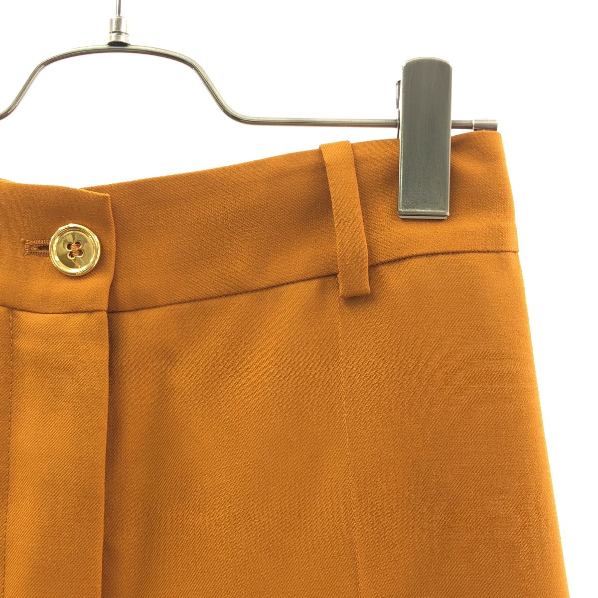 PATOU パトゥ センタープレス スラックス パンツ 34 ブラウン系 レディース