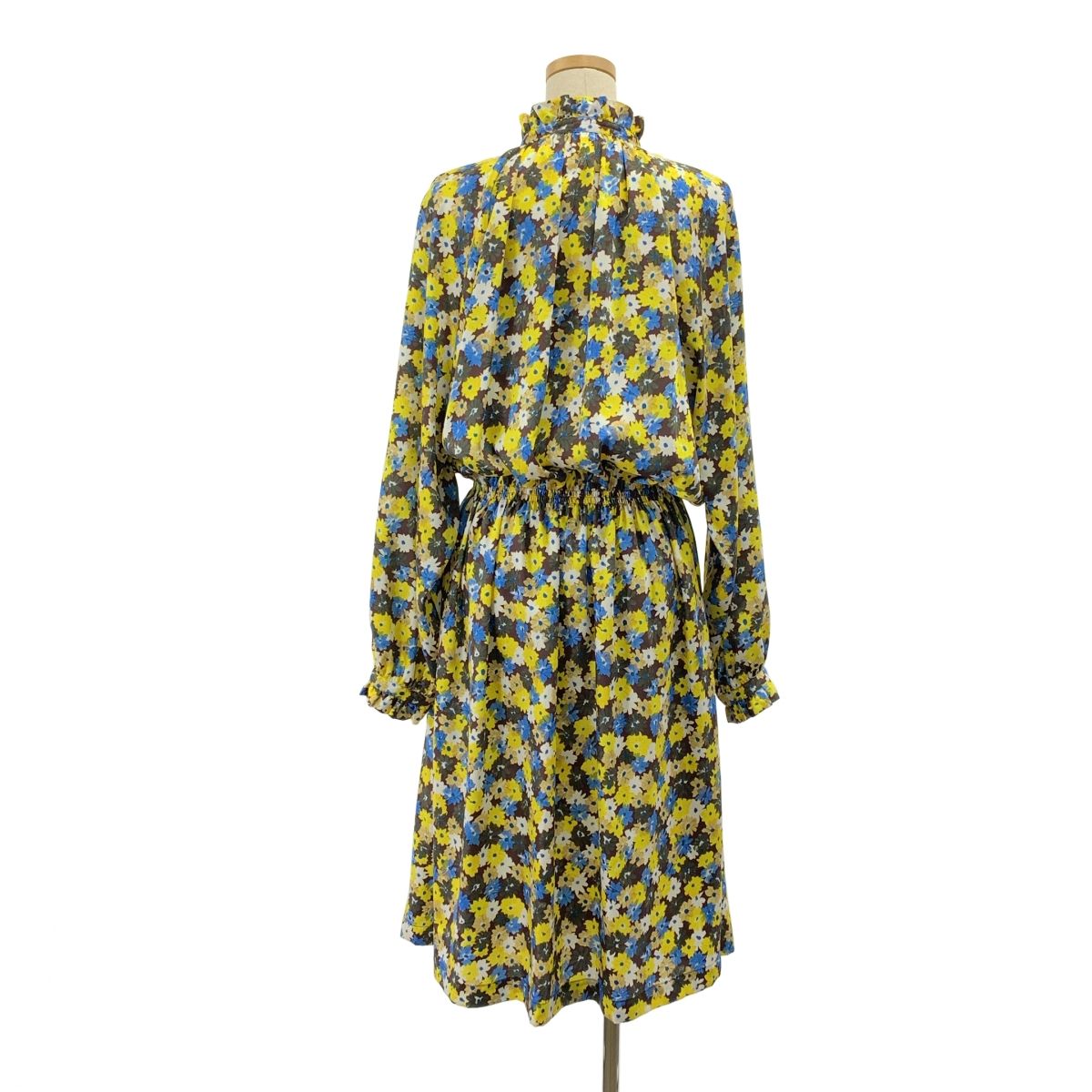  Plan C プランシー 総柄 フラワー ギャザー ボリューム ドレス ワンピース 42 マルチカラー レディース その他 ワンピース