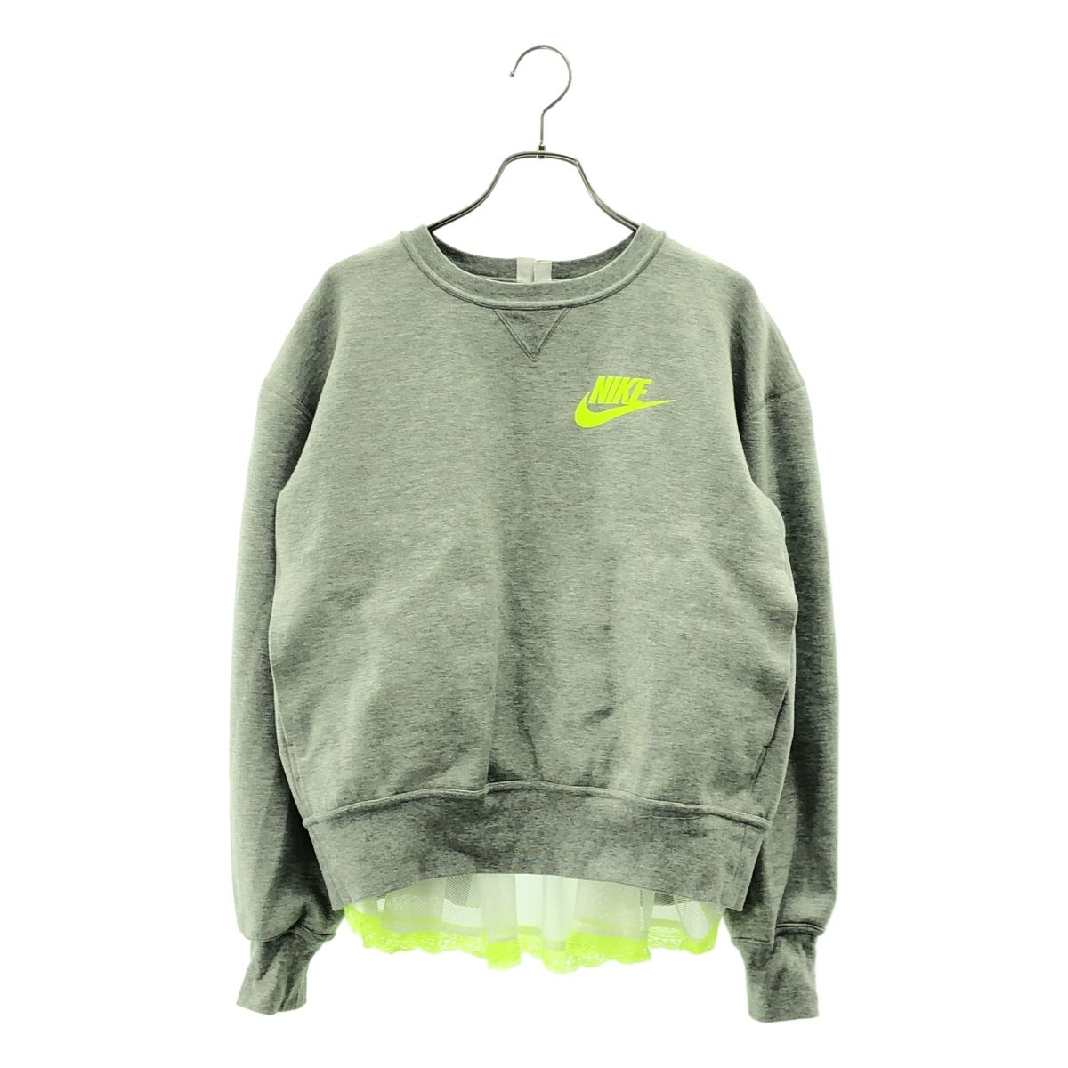 sacai × NIKE スウェット トレーナー レース サカイ ナイキ レース sacai / サカイ | × NIKE レース切替 スウェット プルオーバ | XS