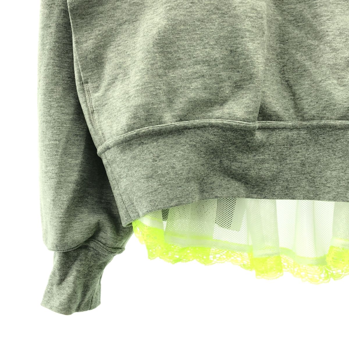 sacai / サカイ | × NIKE レース切替 スウェット プルオーバ | XS