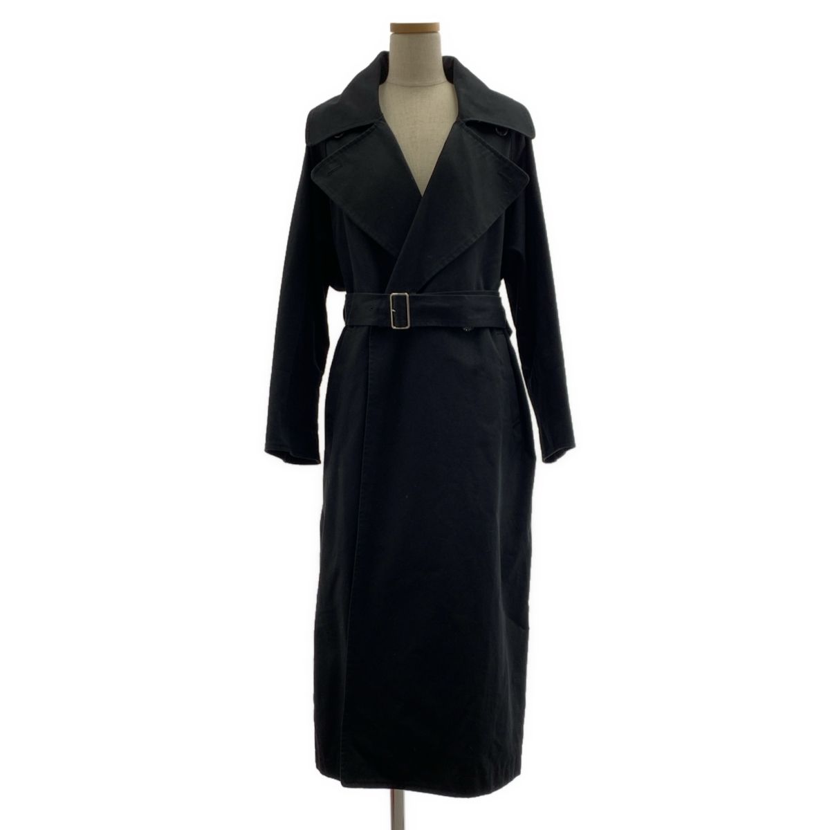 foufou フーフー Trench Coat ベルテッド トレンチコート 0 ブラック レディース