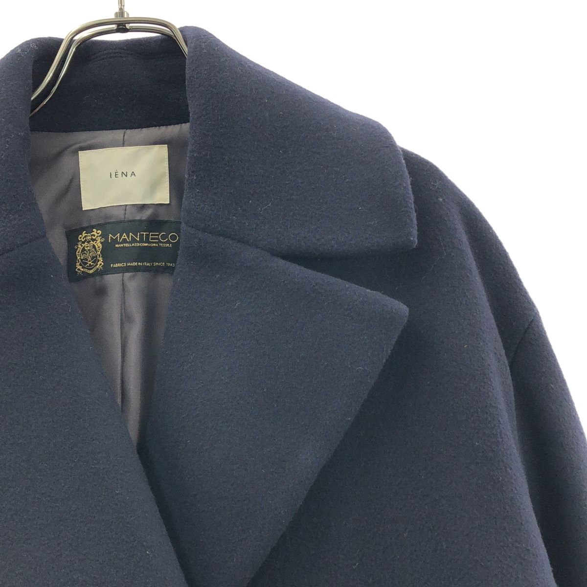 完売品✨イエナ　MANTECO コクーンショートコート　ネイビー　38 IENA 完売品✨イエナ MANTECO コクーンショートコート ネイビー 38 IENA