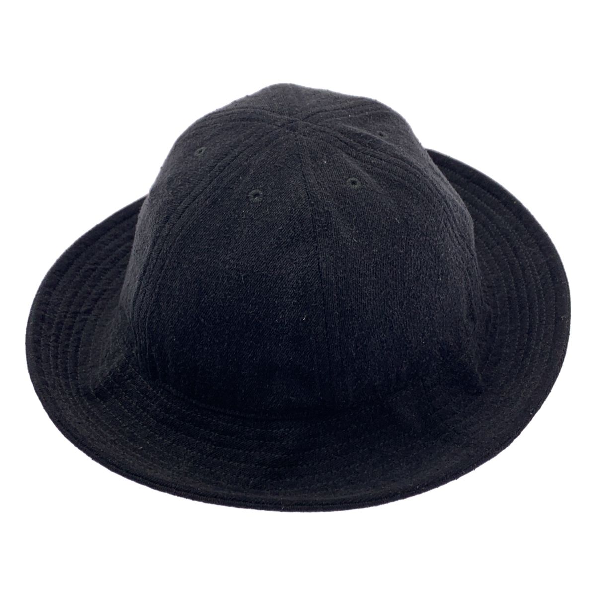 COMOLI コモリ シルクネップハット F ブラック メンズ