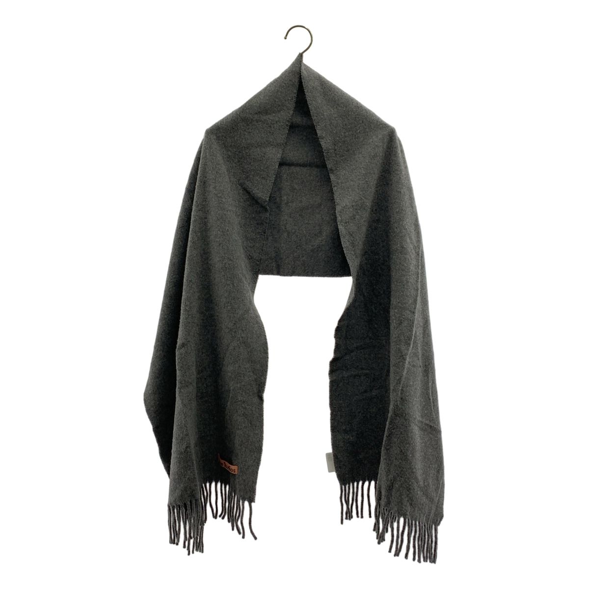 Acne Studios アクネストゥディオズ ウール フリンジマフラー ユニセックス グレー レディース