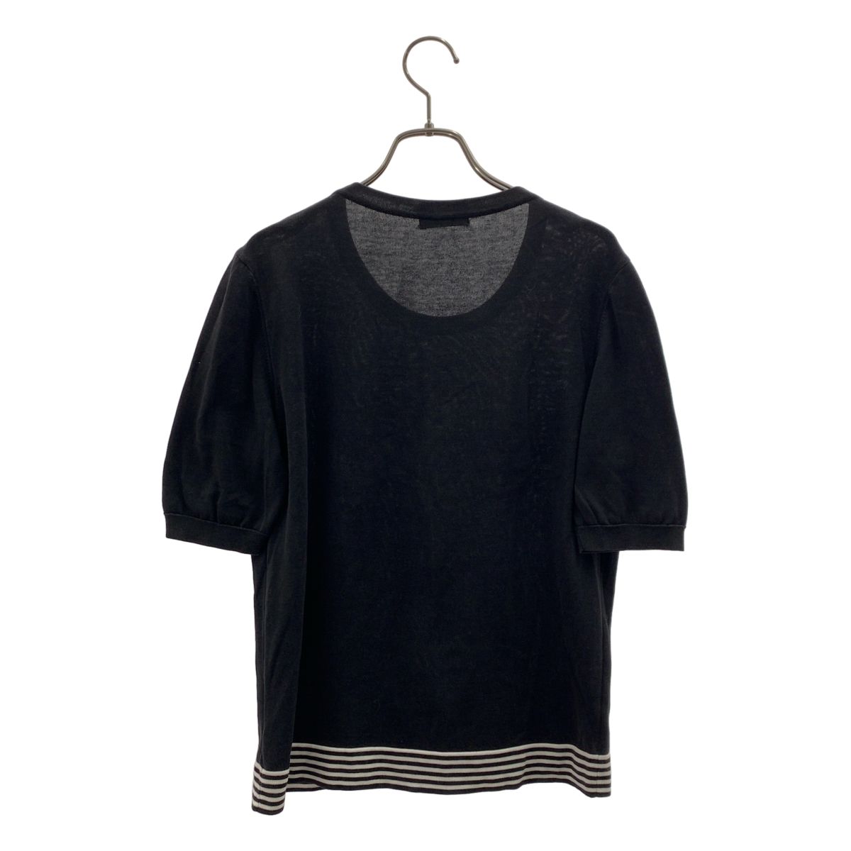 CHANEL / シャネル | コットン リブ Tシャツ カットソー | 42