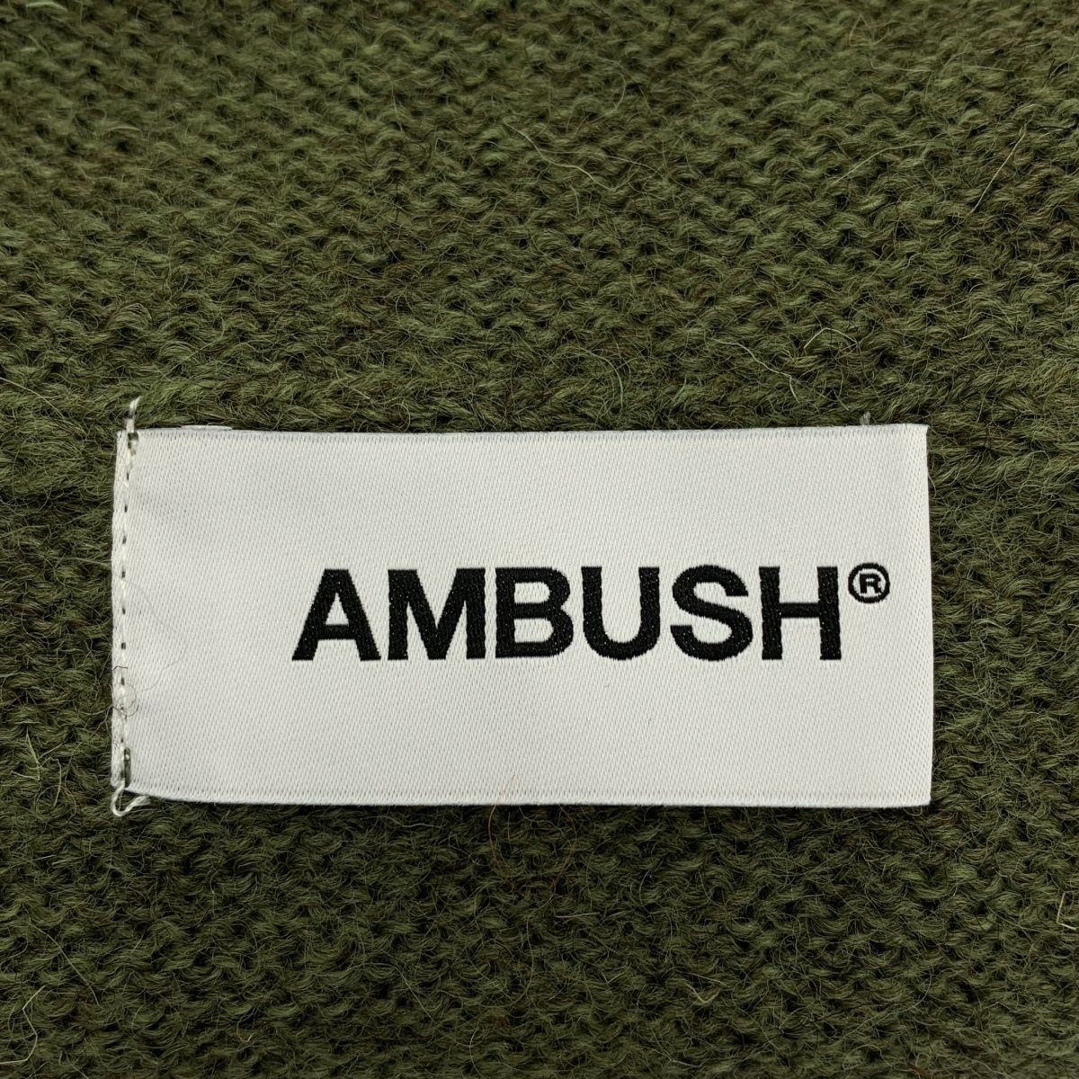 AMBUSH / アンブッシュ | ウール ダメージ加工 タートルネック ニット 