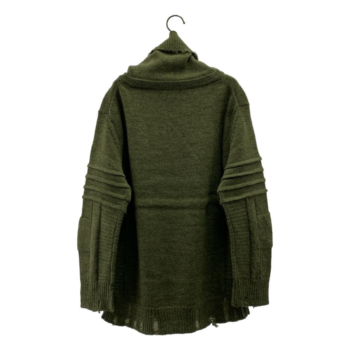 AMBUSH / アンブッシュ | ウール ダメージ加工 タートルネック ニット 