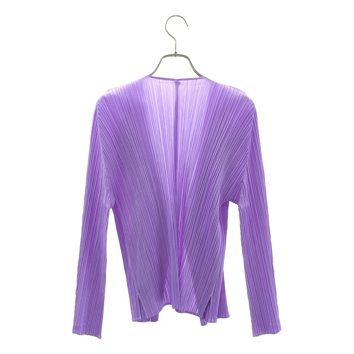 極美品✨PLEATS PLEASE プリーツ　ワンボタン　パープル　半袖 極美品✨PLEATS PLEASE プリーツワンボタンパープル半袖
