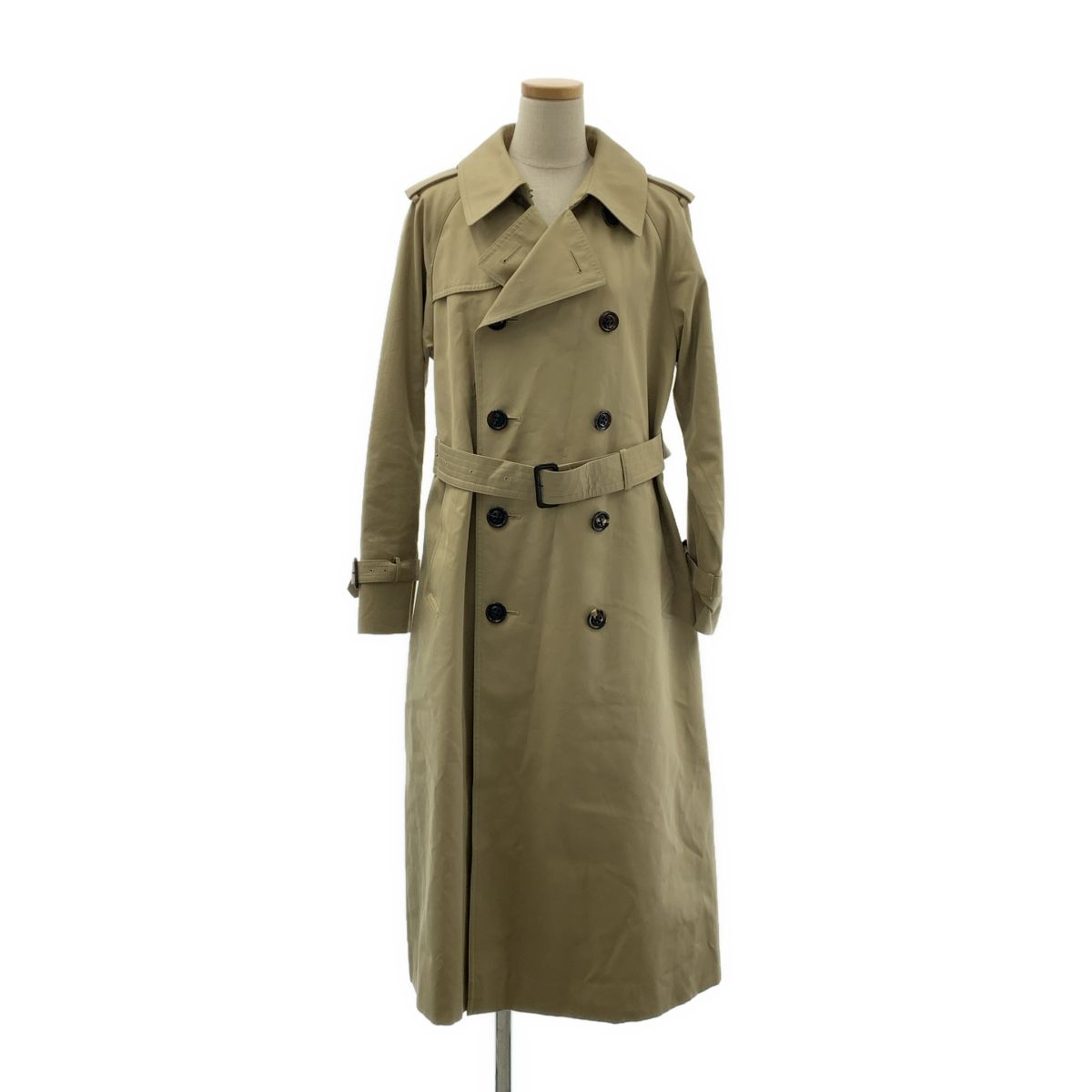 サンヨーコート ベルテッド トレンチコート ライナー着脱可 38 ベージュ レディース