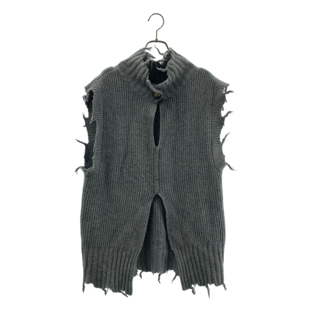 パーバーズ perverze ニットベスト 中古・古着通販】PERVERZE (パーバーズ) ウールニットベスト ブラック
