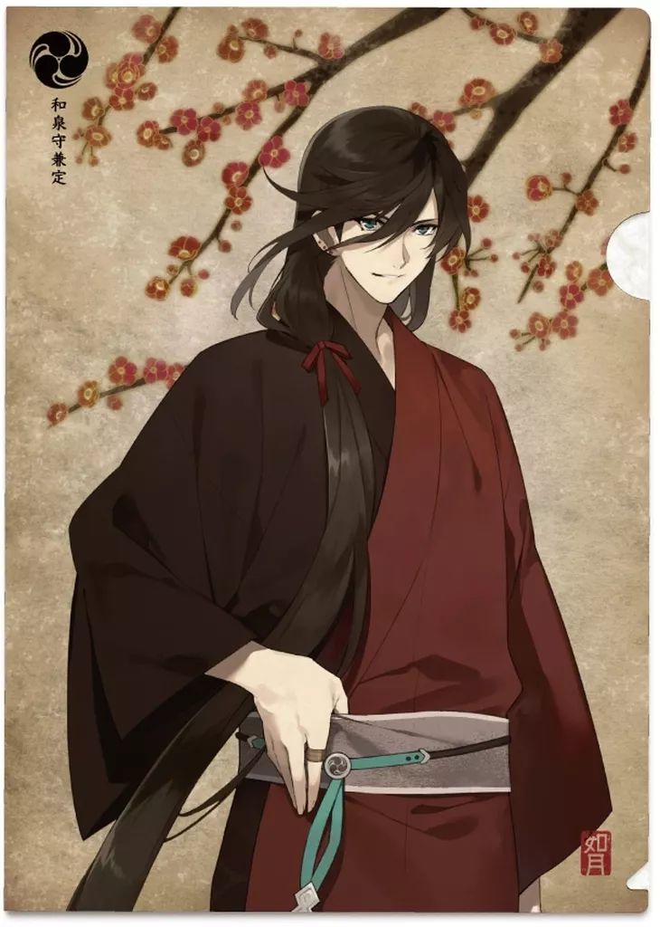 新品】クリアファイル 和泉守兼定 華こよみ絵巻 第六弾 A4和紙クリア