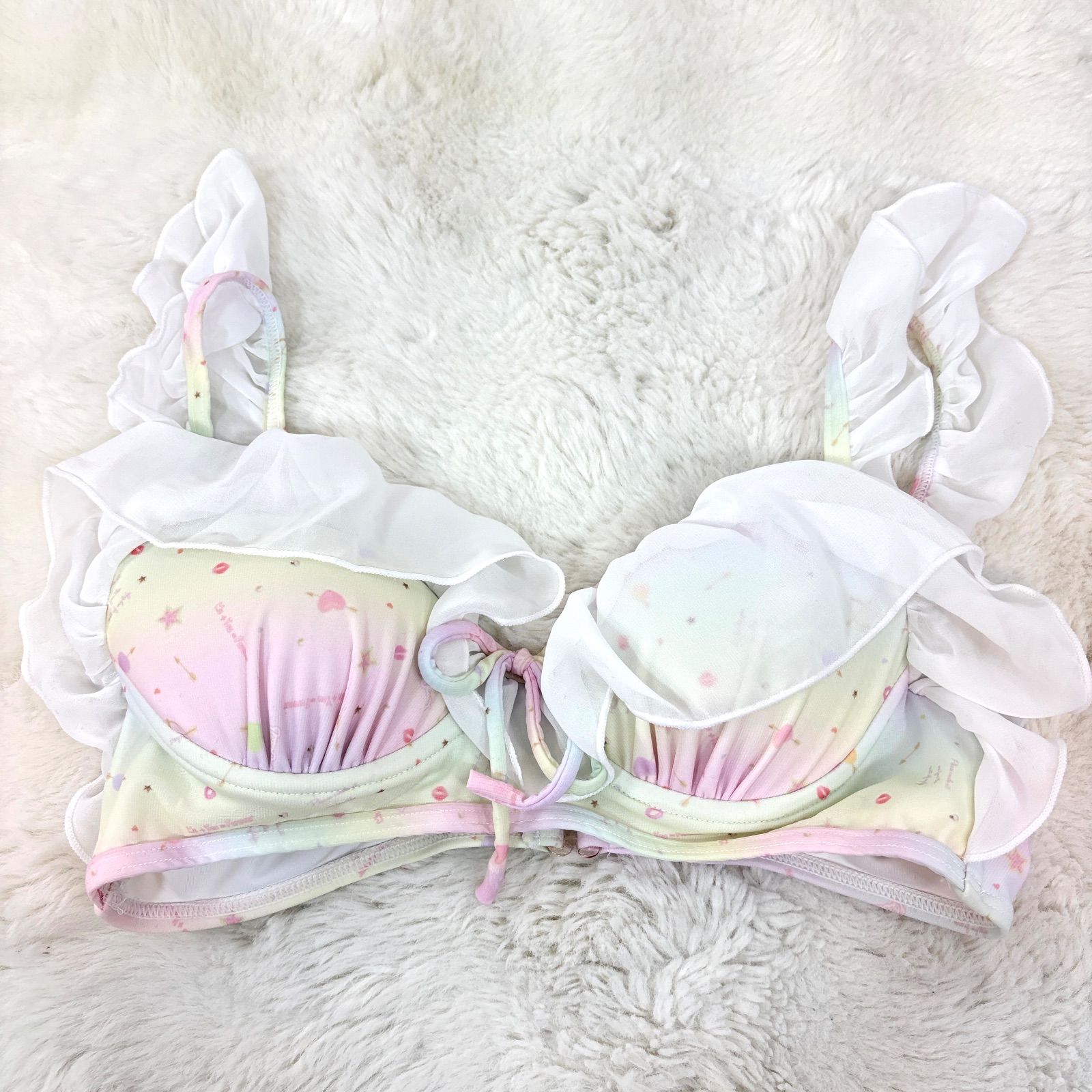 swankiss スワンキス 水着 ビキニ フリル 新品未使用 美品 Swankiss スワンキス ハート グラデーション リボン