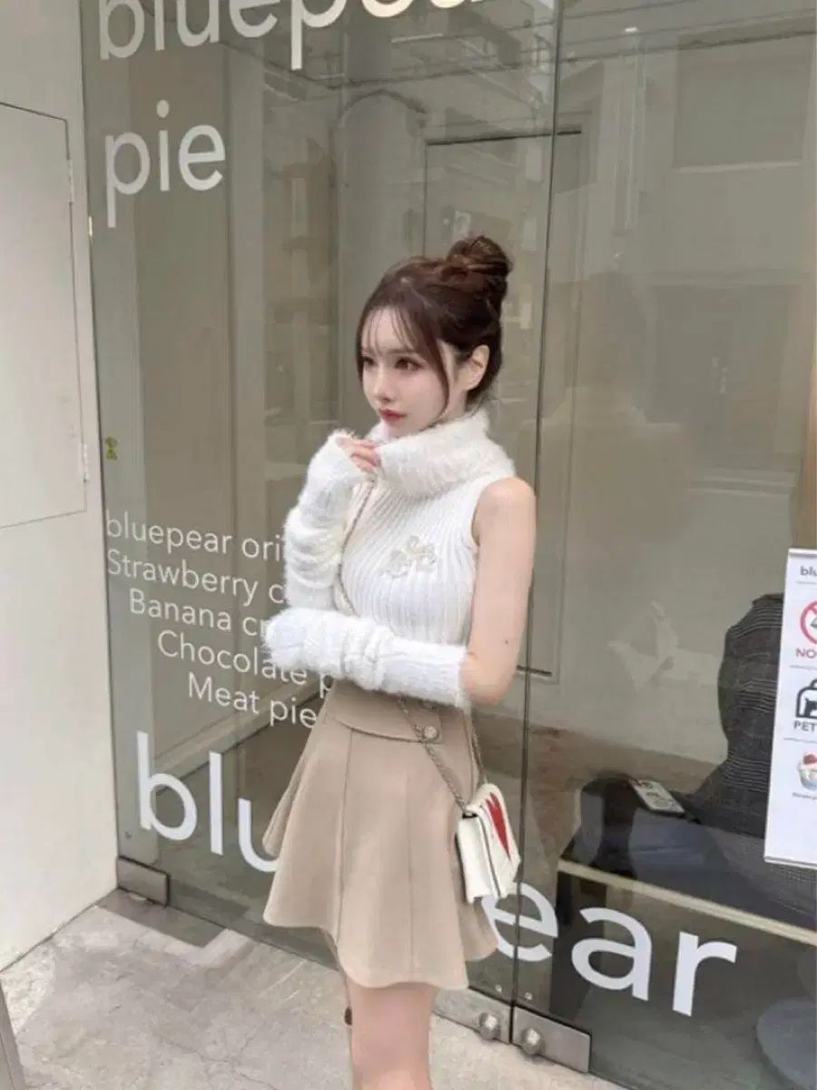 Lumignon classic mini skirt ベージュ