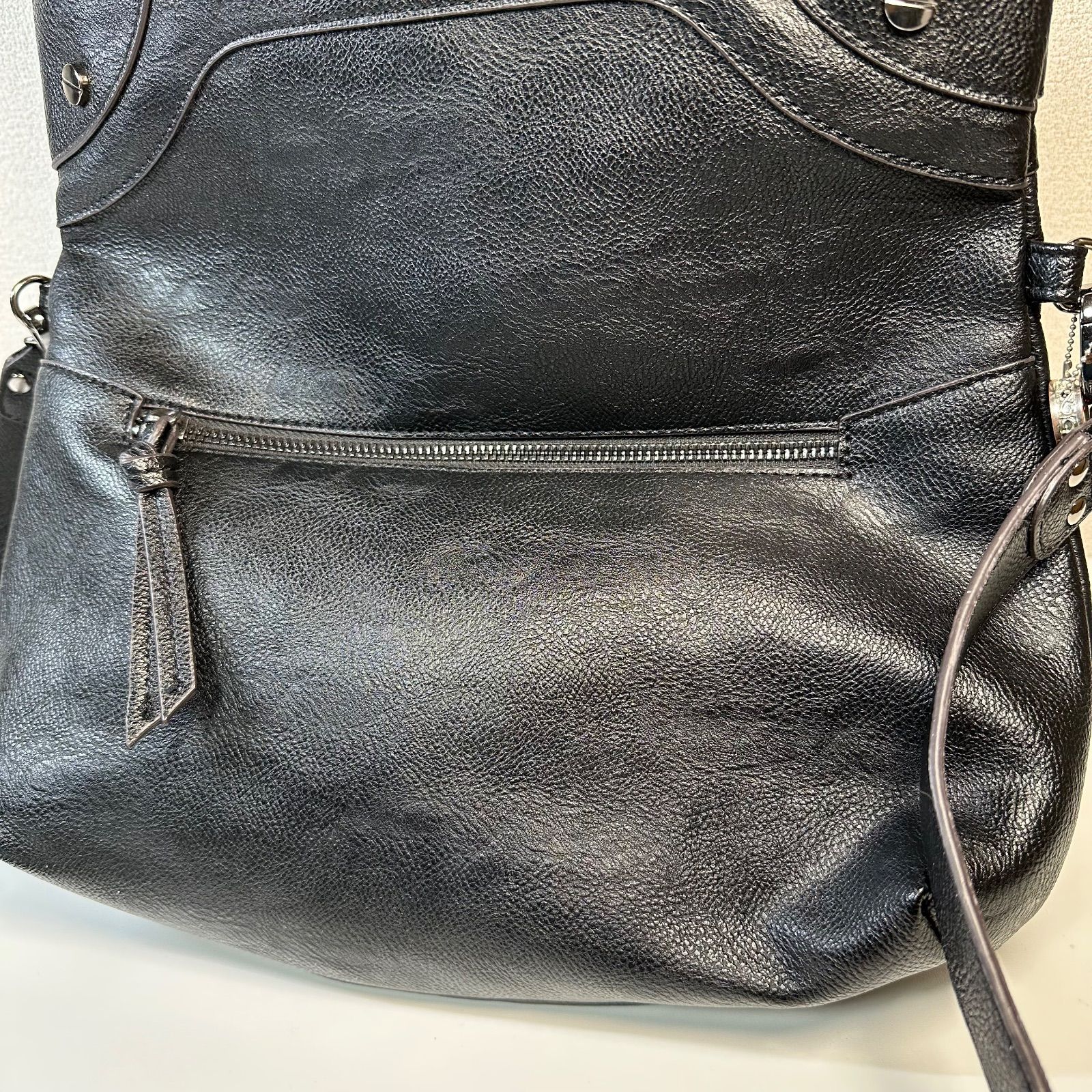 y2k archive レザー ショルダーバッグ ハンドバッグ 2way スタッズ 