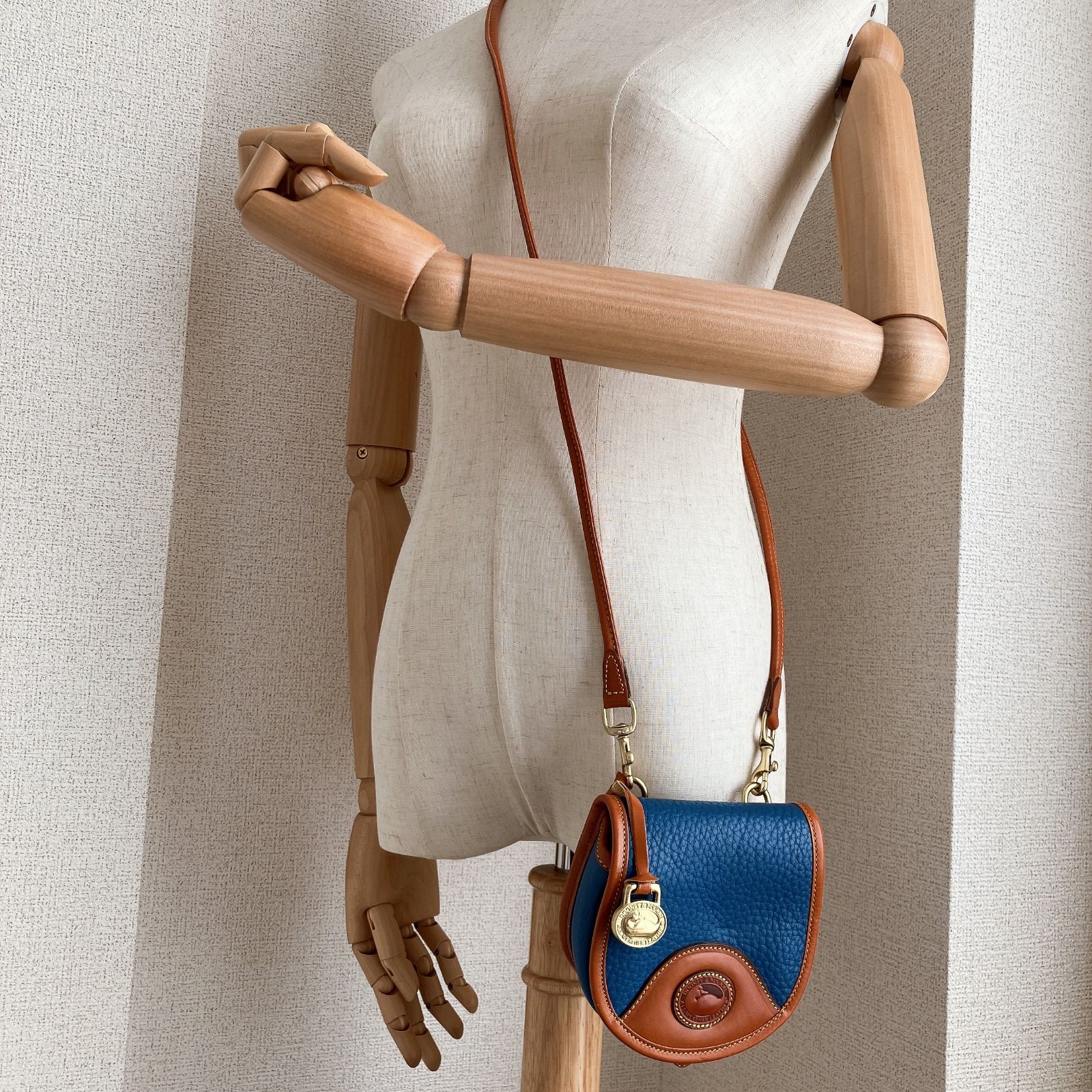 希少】 DOONEY&BOURKE ドゥーニー&バーク ミニ バッグ ブルー USA製 