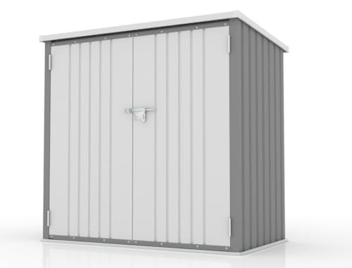 迅速に発送 OSJ 高機能収納庫 屋外 物置 大容量 大型 収納箱 ストッカー 外用 ベランダ 収納ボックス 金属製 1600 L 両開きドア 施錠