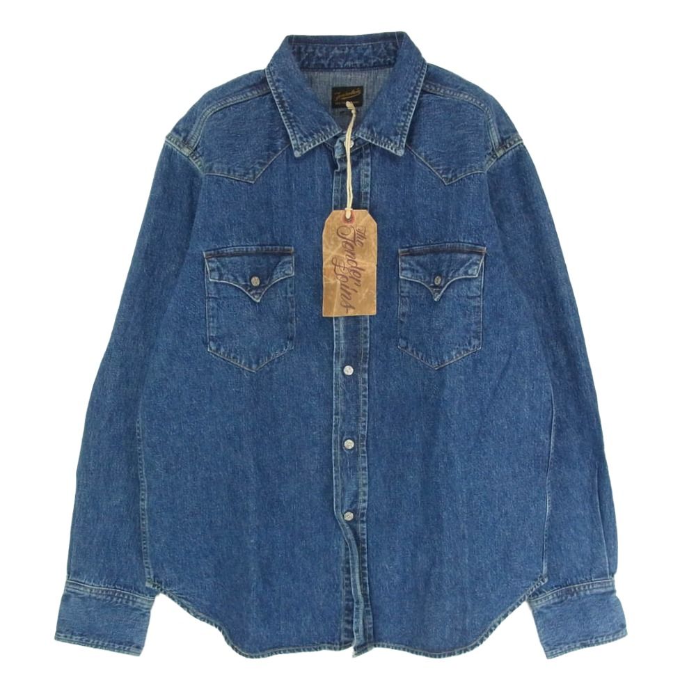 TENDERLOIN テンダーロイン T-SADDLEMAN DENIM SHT S/S WASH サドルマン 半袖 デニム ウエスタンシャツ インディゴブルー系 M【中古】 TENDERLOIN テンダーロイン T-SADDLEMAN DENIM SHT L/S WASH