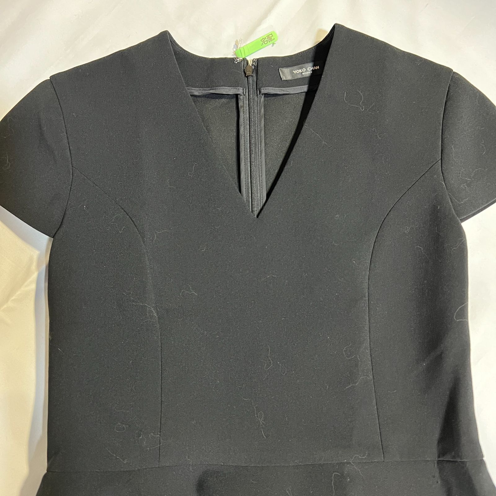 B071 YOKO CHAN ヨーコチャン ワンピース ブラック シンプル 半袖