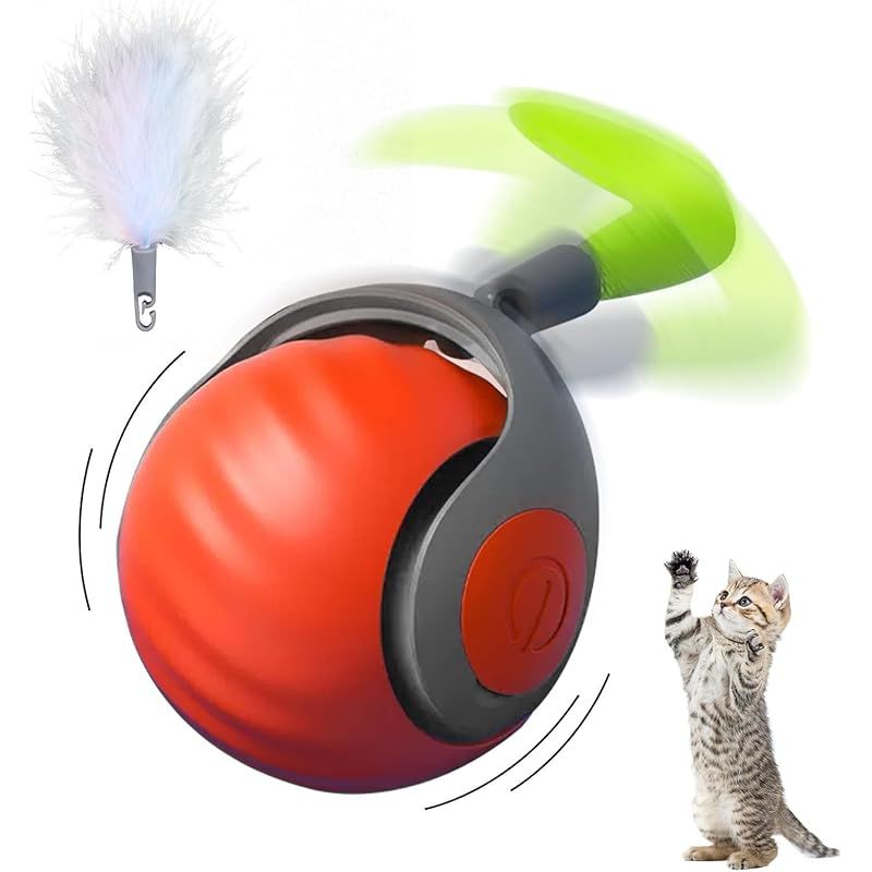 LUPAPA 猫 おもちゃ 猫ボール 自動 高速/低速 通常モード/スマート