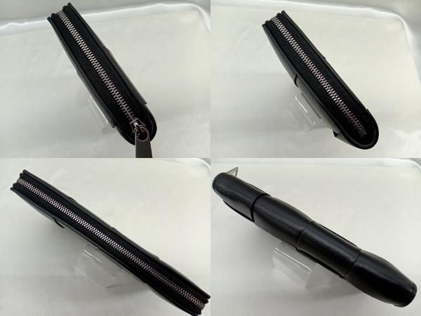 期間 鑑定書付き entrupy BOTTEGA VENETA ボッテガ ヴェネタ ラウンドファスナー長財布