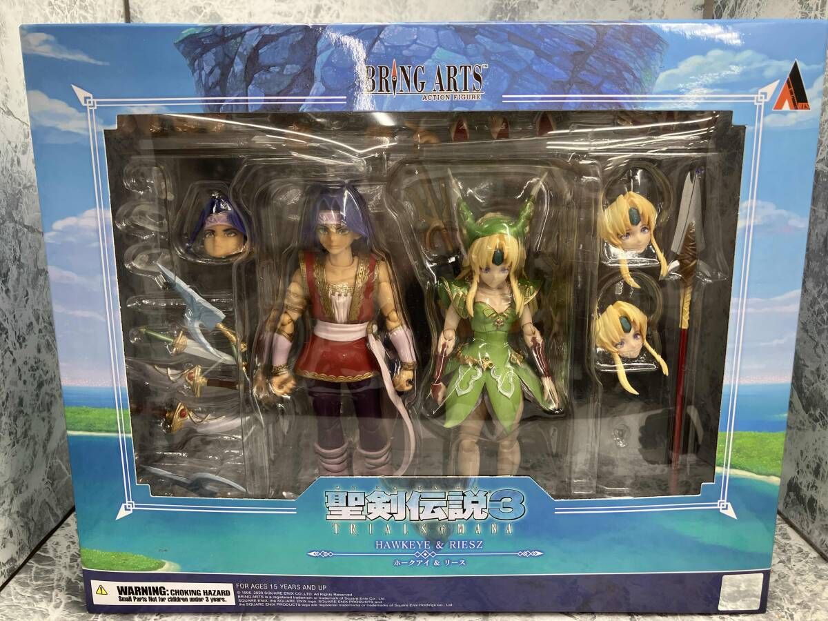 聖剣伝説3 ホークアイ&リース フィギュア 未開封 Amazon | 聖剣伝説3 トライアルズ オブ マナ ブリングアーツ