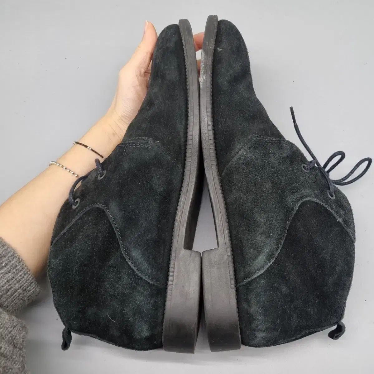  スウェードビーニー7 ブラック スウェード ブーツ 実物画像あり 実際サイズ280 その他 ブーツ 革靴
