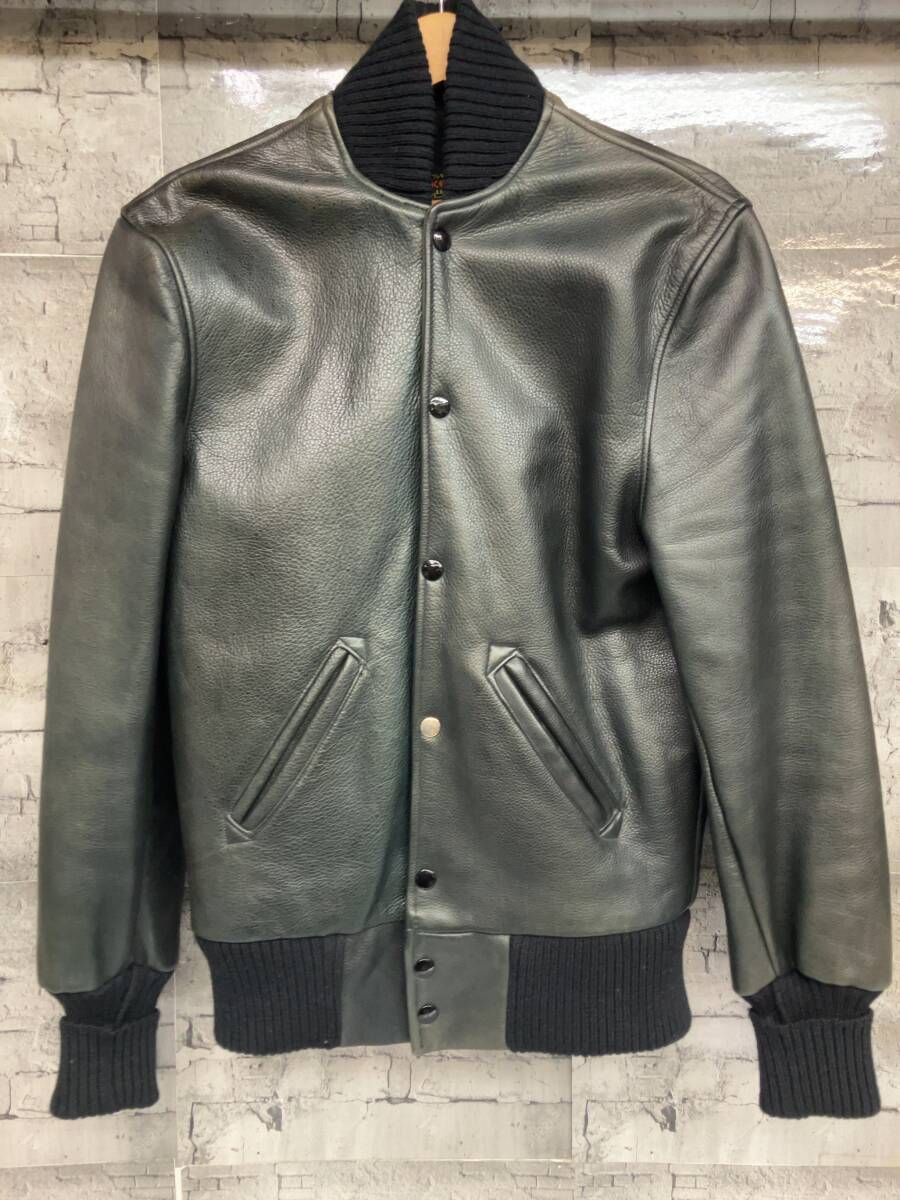 SKOOKUM レザー スタジャン USA製 42サイズ ブラック スクーカム