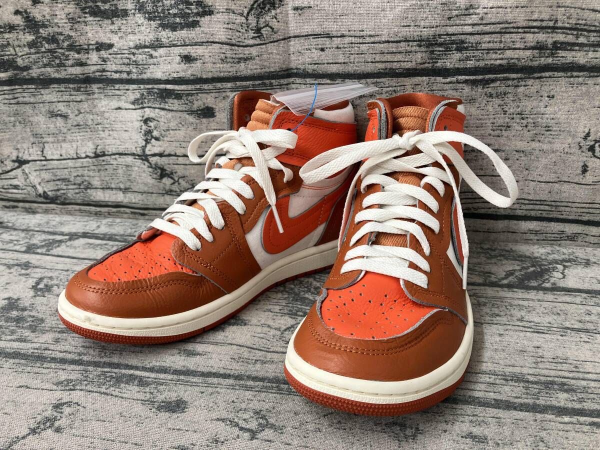 NIKE ナイキ スニーカー AIR JORDAN 1 MM HI Desert Orange 24 cm オレンジ シューレース付き