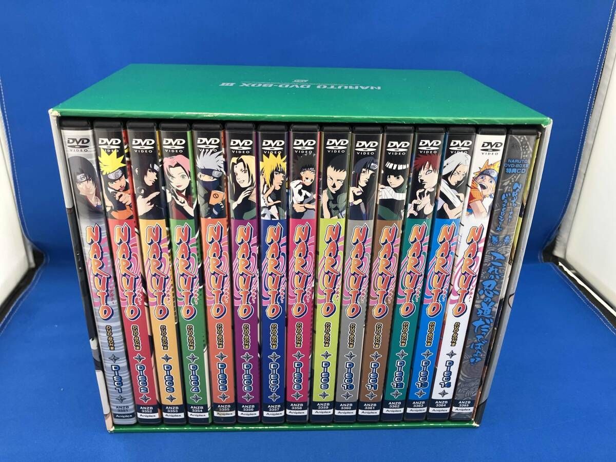 DVD NARUTO-ナルト- DVD-BOX Ⅲ 激突!ナルトVSサスケ(完全生産限定版