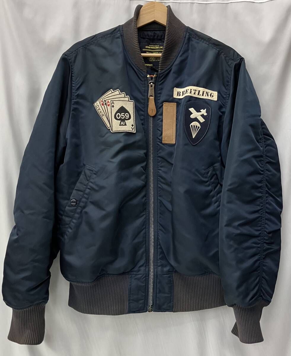 Breitling MA-1フライトジャケット ALPHA×BREITLING アルファ×ブライトリング フライトジャケット MA-1