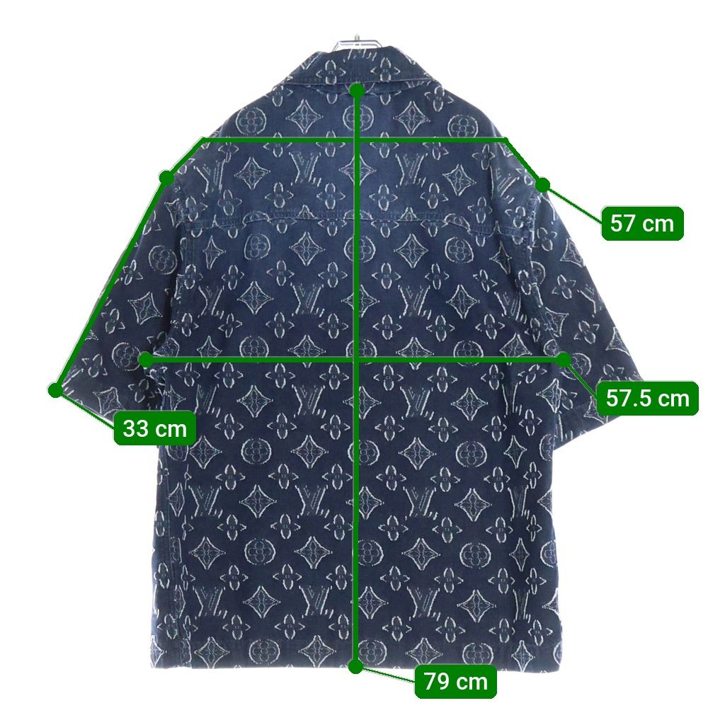 LOUIS VUITTON (ルイヴィトン) 23AW モノグラム 半袖デニムシャツ