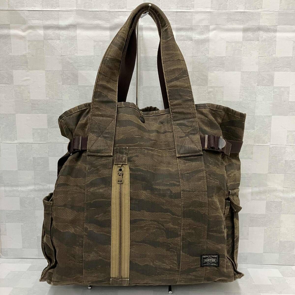 PORTER ポーター トートバッグ グリーンアイ カモフラ カーキ 【公式通販】