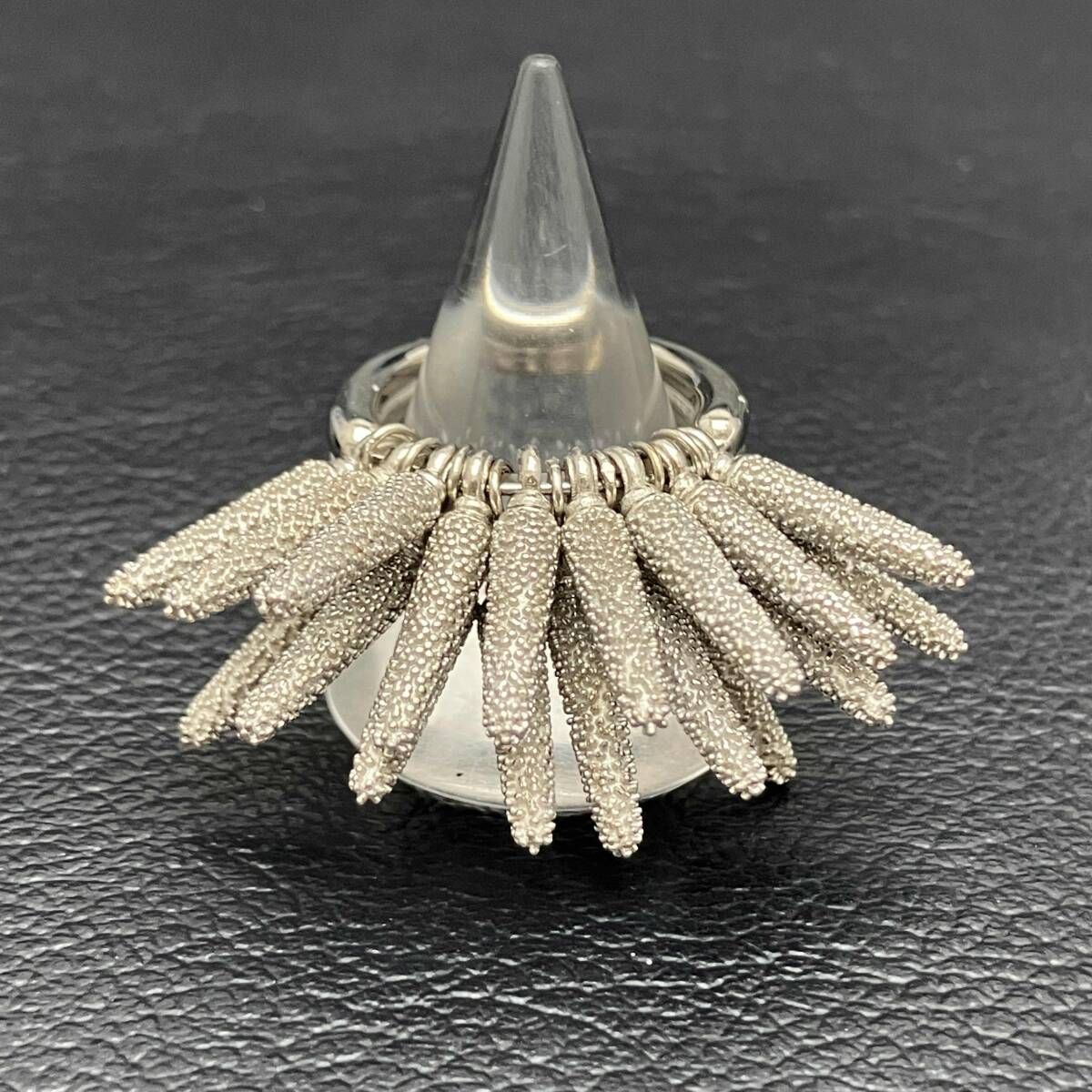 BOTTEGA VENETA ボッテガヴェネタ スパイク コーン リング SV 925 12 5号 20 5 g 指輪 シルバー