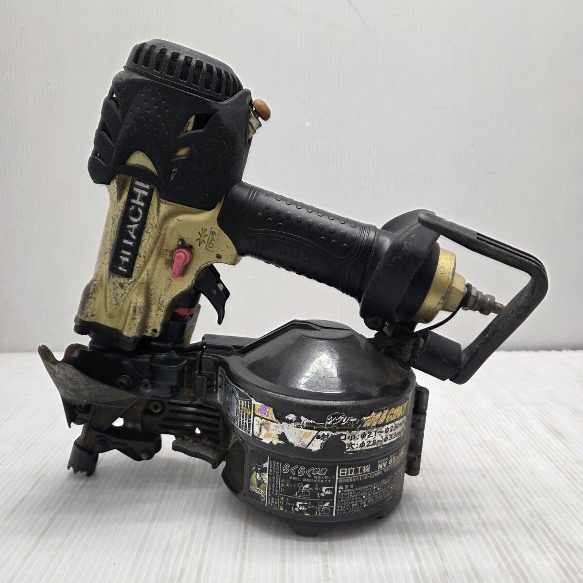 S 00865 日立工機 高圧 コイルネイラ エア釘打機 エア釘打ち機 エア 65 HMC