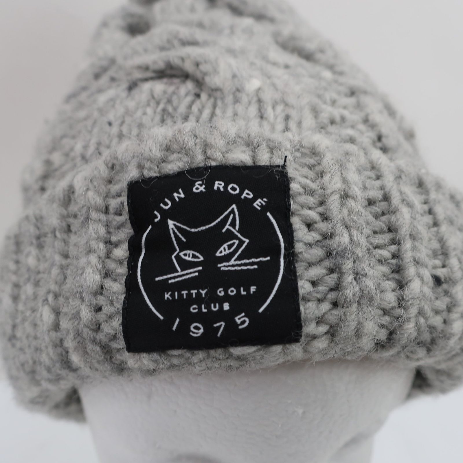 美品】Jun and Rope(ジュン アンド ロペ) ニット帽 グレー レディース