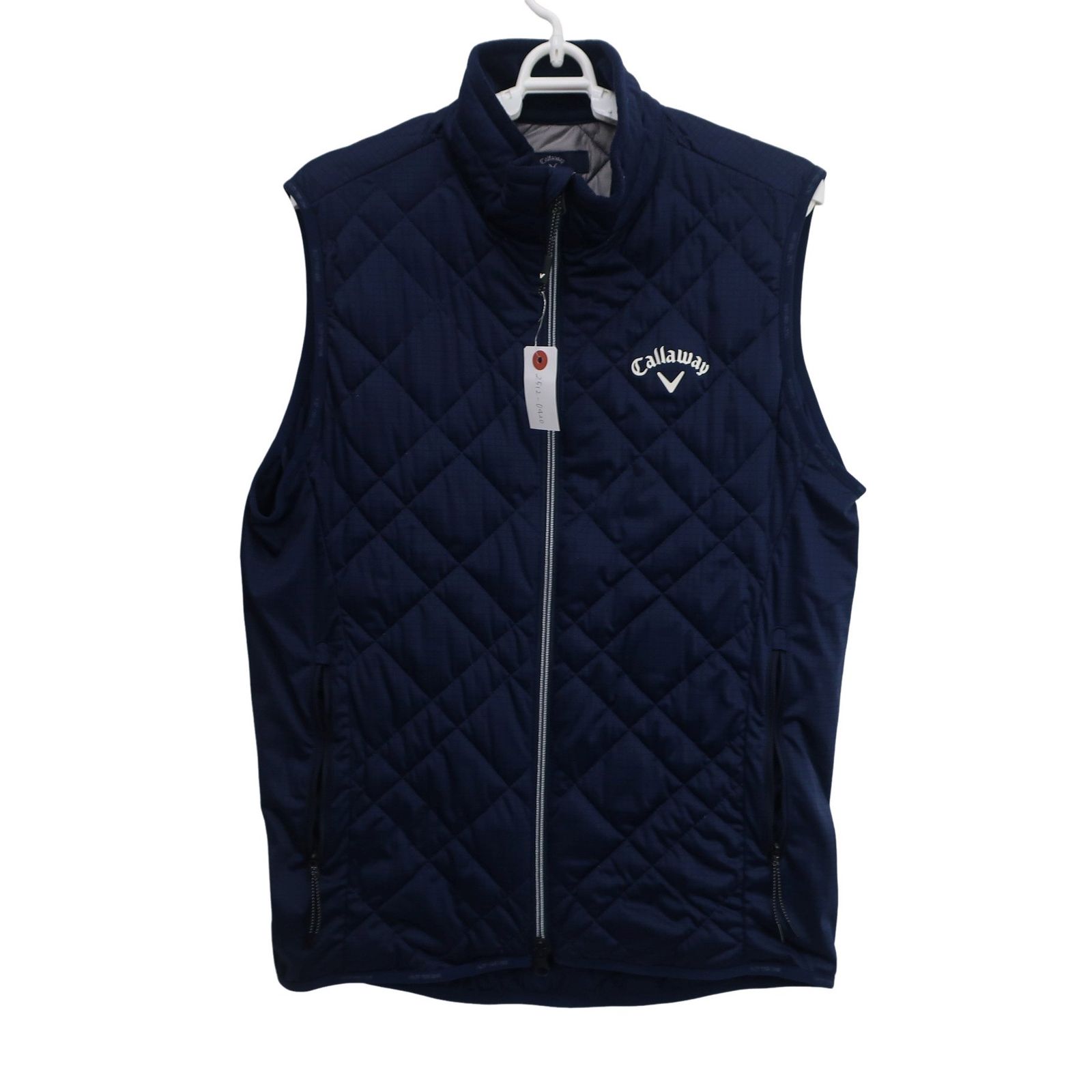 美品】Callaway(キャロウェイ) ダウンベスト ネイビー メンズ M