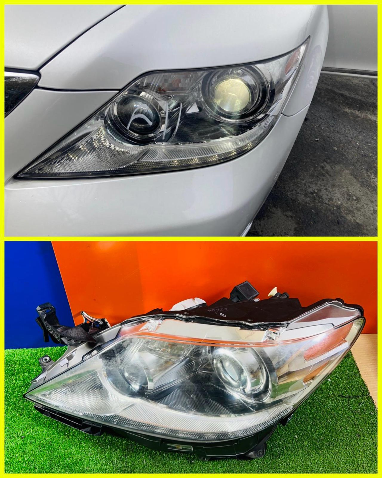 レクサスLS600h純正 ヘッドライト 左 ZT-2806] 純正レクサス UVF45 LS600h H20年 左 LH ヘッドライト