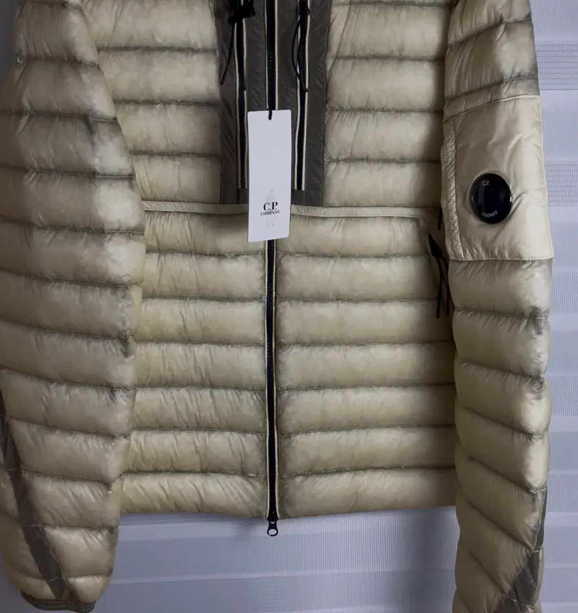 S C P COMPANY シーピーカンパニー ダウン ジャケット ピスタチオ シェル ベージュ