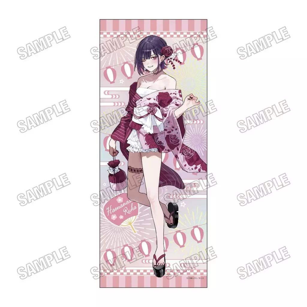 【中古】タペストリー(大型) 浜薔薇輝子 描き下ろし特大タペストリー 浴衣ver. 「好都合セミフレンド」 C106グッズ