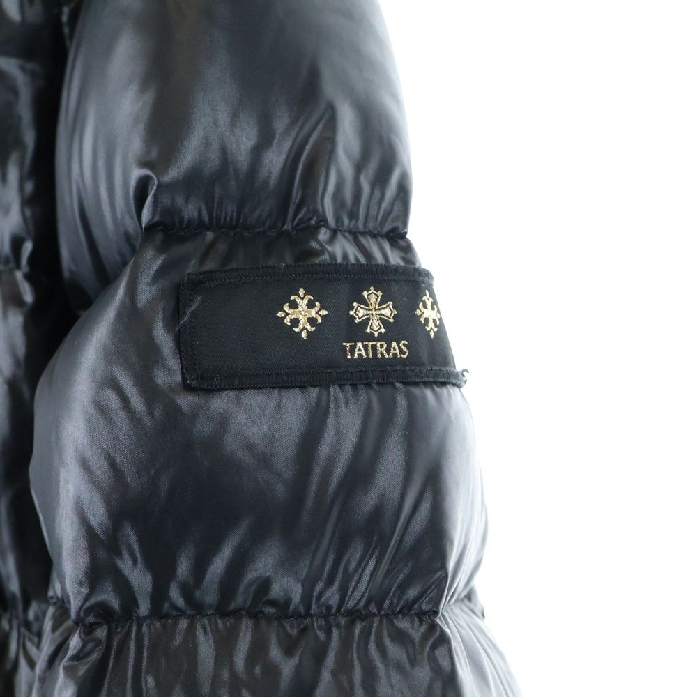 タトラス　ロングダウンジャケット TATRAS 黒　中古 TATRAS (タトラス) ナイロン ロングダウンジャケット コート