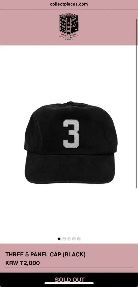 コレクトフィッシュ3パネルキャップ